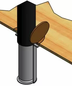 Jaypro Featherlite Volleyball Uprights for 3" Floor Sleeves, PVB-45U -Volleyball Sales Shop A25 123c