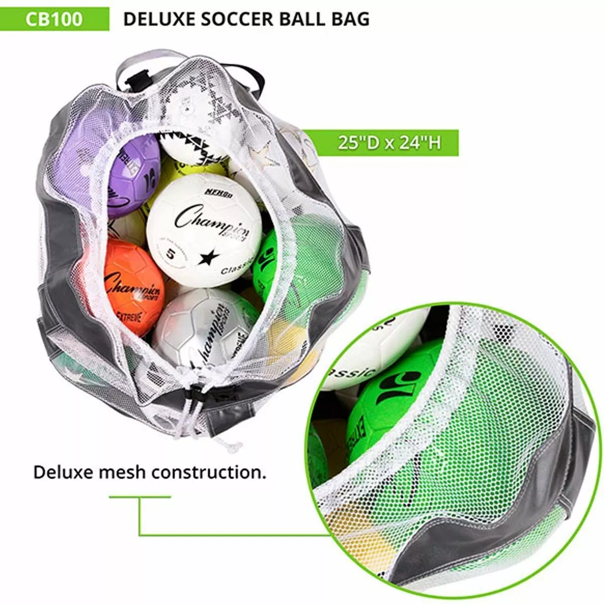 Champion Championship Soccer Ball Bag, CB100 4 Champion Championship Soccer Ball Bag, CB100 - Image 4