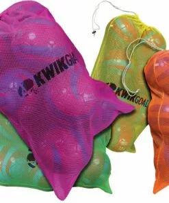 Kwik Goal Hi-Vis Mesh Soccer Equipment Bag, 5B12, 24"Wx36"L Yellow