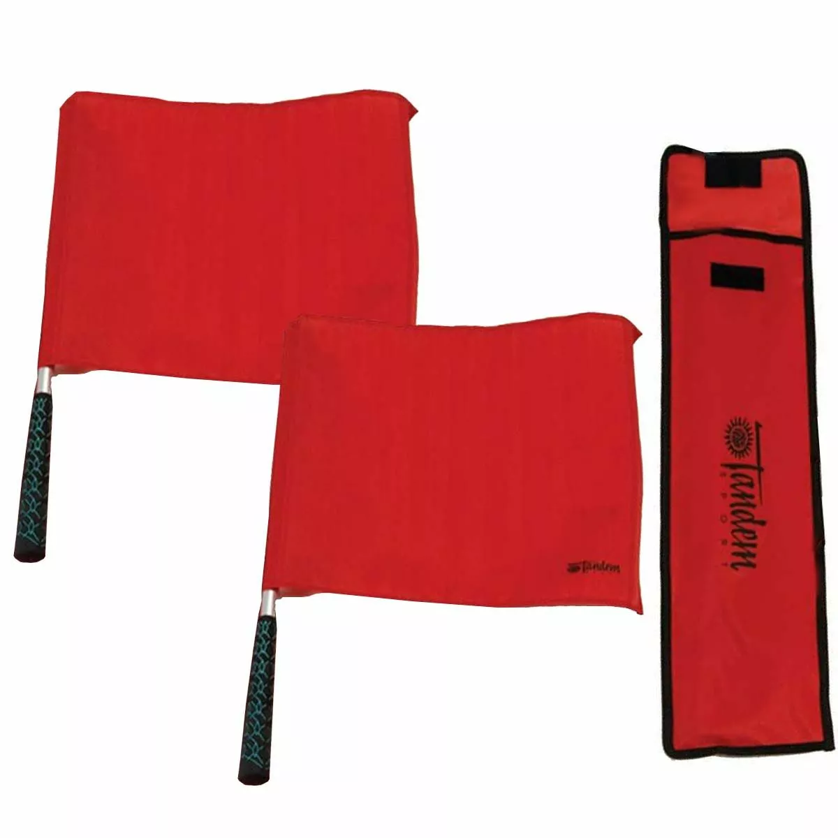 Tandem Elite Volleyball Linesman Flags with Golf-Grip Handles 1 Tandem Elite Volleyball Linesman Flags with Golf-Grip Handles