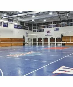 Jaypro Hybrid Steel 3-1/2" Volleyball Net System for 3-1/2" Floor Sleeves, PVB-1500 -Volleyball Sales Shop a25 127 new 03