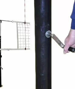 Jaypro Hybrid Steel 3-1/2" Volleyball Net System for 3-1/2" Floor Sleeves, PVB-1500 -Volleyball Sales Shop a25 127 new 04