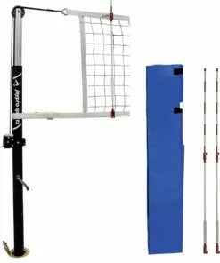 Jaypro Hybrid Steel 3-1/2" Volleyball Net System for 3-1/2" Floor Sleeves, PVB-1500