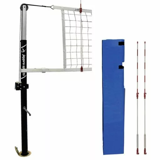Jaypro Hybrid Steel 3-1/2" Volleyball Net System for 3-1/2" Floor Sleeves, PVB-1500 -Volleyball Sales Shop a25 127 new