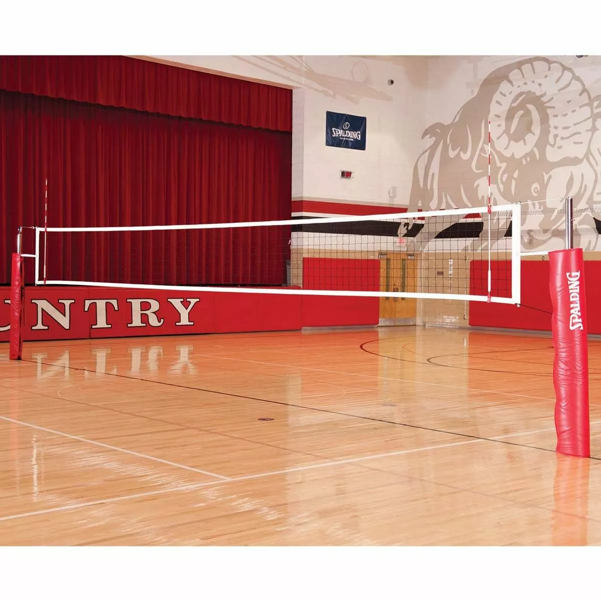 Spalding 3" Elite Steel Volleyball Net System, SES110 1 Spalding 3" Elite Steel Volleyball Net System, SES110