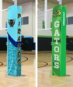 Porter Powr-Carbon II 3" Standard Volleyball Net System Package -Volleyball Sales Shop a25 141 new artwork