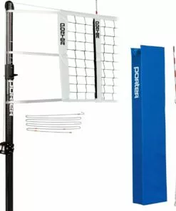 Porter Powr-Carbon II 3" Standard Volleyball Net System Package