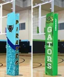 Porter Powr-Carbon II 3" International Volleyball Net System Package w/ Ref Stand -Volleyball Sales Shop a25 142 pad artwork 02
