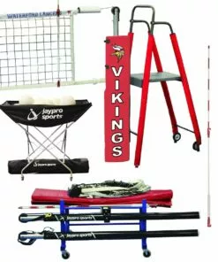 Jaypro DELUXE PVB-5000/4500 FeatherLite Volleyball Net Package