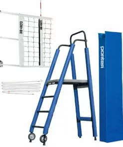 Porter Powr-Rib II INTERNATIONAL Volleyball Net System Package