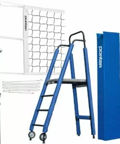 Porter Powr-Steel 3" INTERNATIONAL Volleyball Net Package w/ Ref Stand