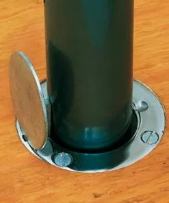 Spalding 3" PV Volleyball Floor Plate & Sleeves, 408-785, pair