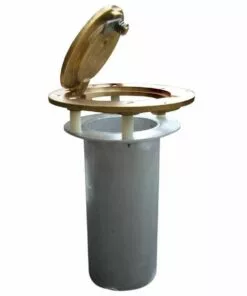 Jaypro 3" dia. Hinged Volleyball Floor Sleeves, PVB-70S (pair)