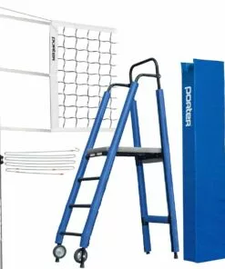 Porter Powr-Line INTERNATIONAL Volleyball Net System Package