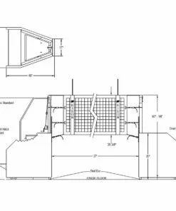 Bison Arena II Portable Free-Standing Volleyball Net System -Volleyball Sales Shop a25 293 diagram 1