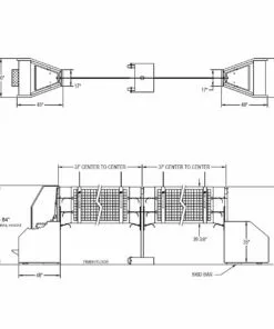 Bison 2-Court Arena II Portable Free-Standing Volleyball Net System -Volleyball Sales Shop a25 294 diagram