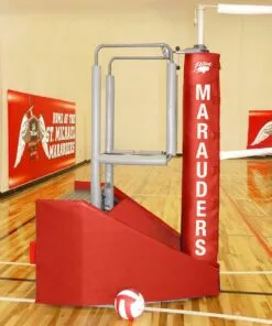 Bison Arena JR Portable Freestanding Volleyball Net System -Volleyball Sales Shop a25 295 inset w stand