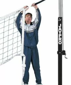 Jaypro Flex Net Official Volleyball Net w/ Adapter Cords, PVBN-6AK
