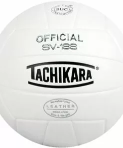 Tachikara SV18S Composite Leather Volleyball, WHITE