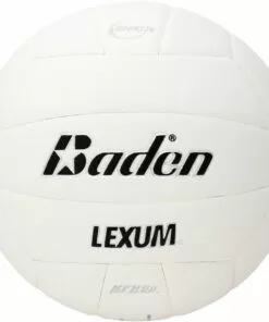 Baden VX450 Lexum Soft-Touch Composite Volleyball, WHITE