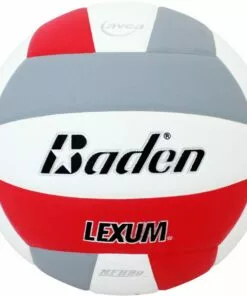 Baden VX450C Lexum Soft-Touch Composite Volleyball, COLORS 68 Baden VX450C Lexum Soft-Touch Composite Volleyball, COLORS -Volleyball Sales Shop a25 463redwhtgry