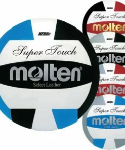 Molten IV58L Super Touch NFHS Volleyball, COLORS Black/Blue