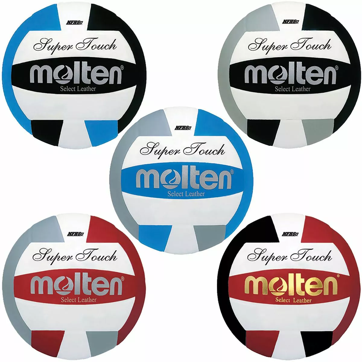 Molten IV58L Super Touch NFHS Volleyball, COLORS Black/Blue 2 Molten IV58L Super Touch NFHS Volleyball, COLORS Black/Blue - Image 2