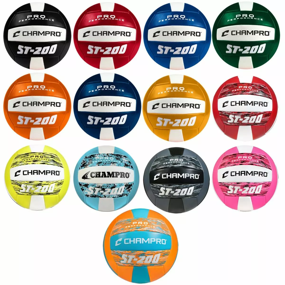 Champro ST-200 Pro Performance Outdoor Volleyball Orange 2 Champro ST-200 Pro Performance Outdoor Volleyball Orange - Image 2