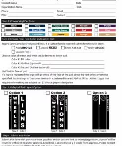 Jaypro Volleyball Post Pad Lettering/Logo -Volleyball Sales Shop a25 723 volleyball post pad lettering 3 9 letters vbpad orderform