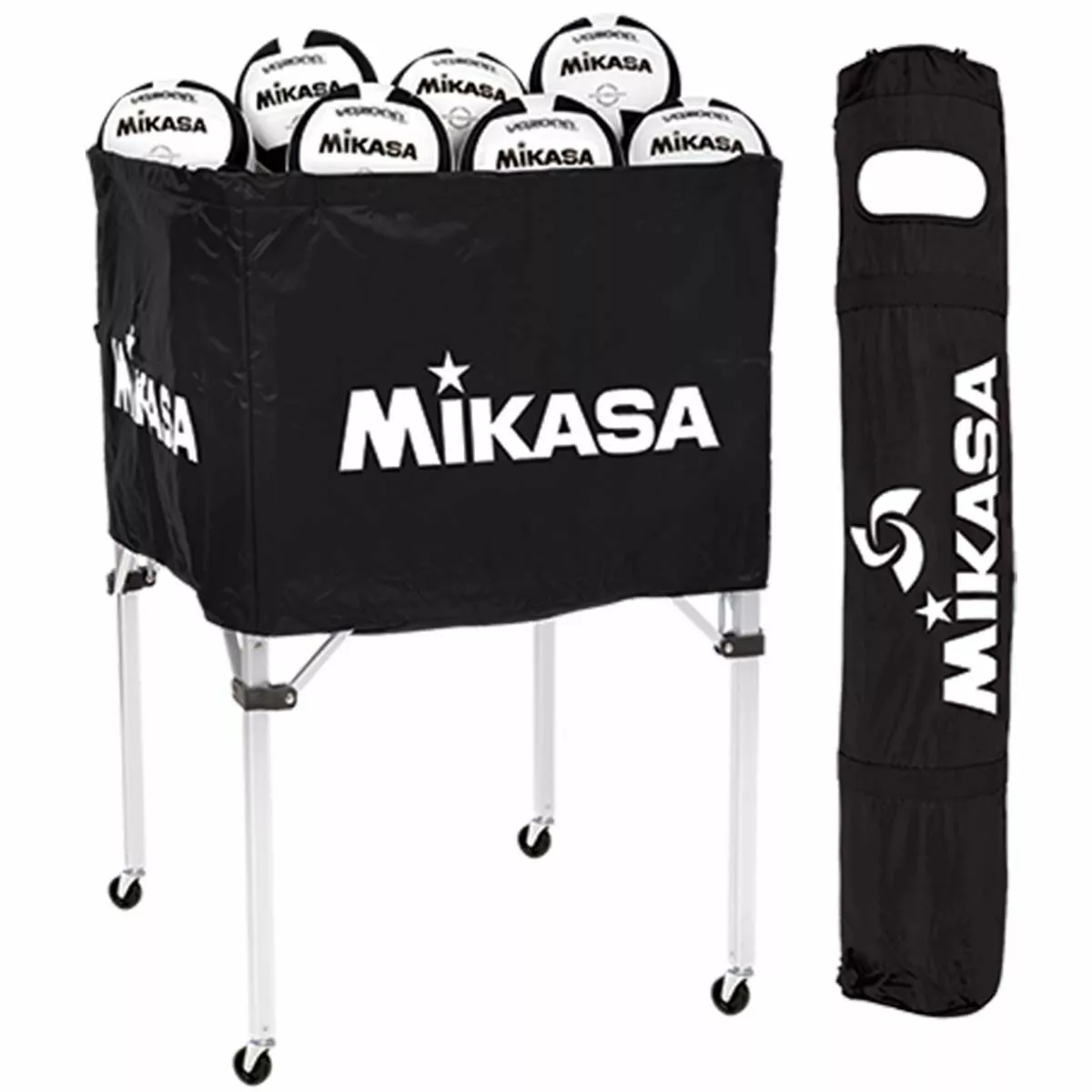 Mikasa BCSPSH Volleyball Cart, BLACK 1 Mikasa BCSPSH Volleyball Cart, BLACK