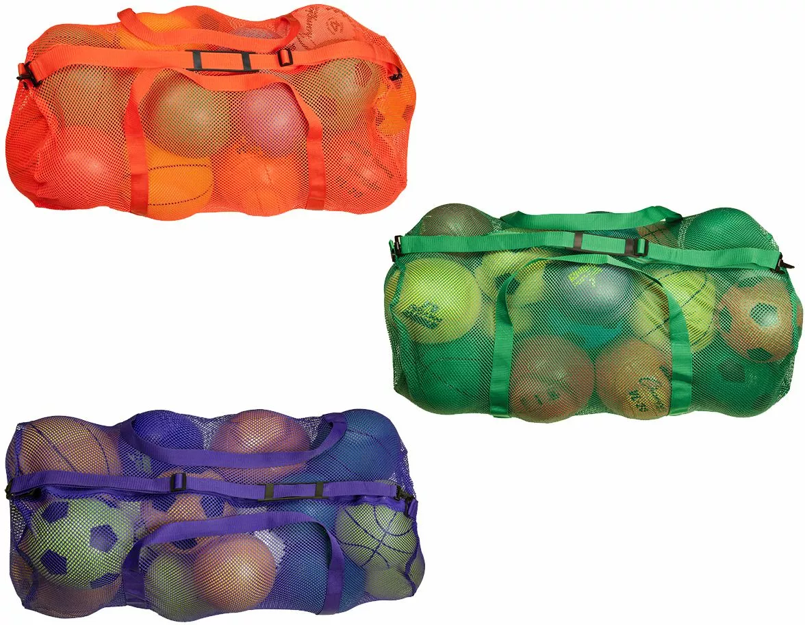 Champion Mesh Sports Equipment Bag, 15''x36'' Royal 3 Champion Mesh Sports Equipment Bag, 15''x36'' Royal - Image 3