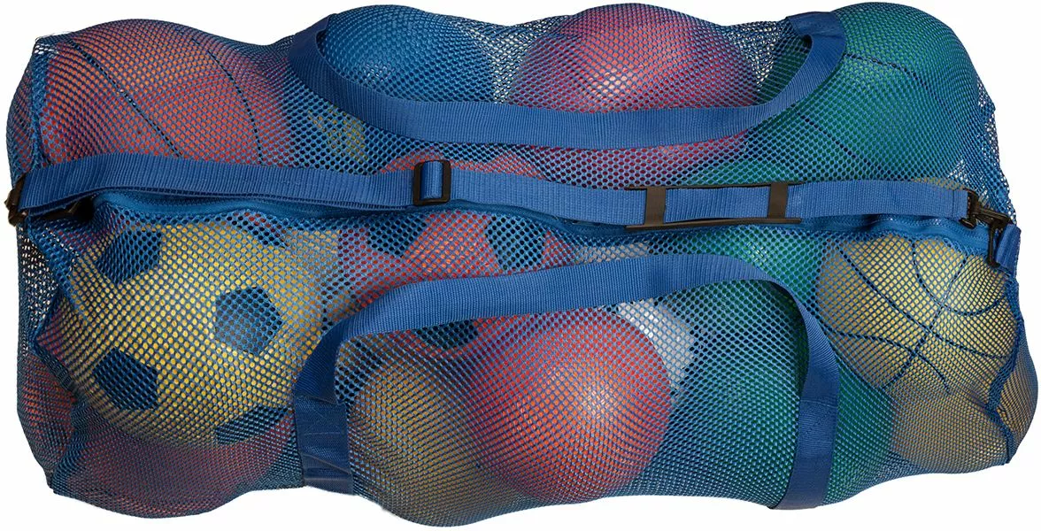 Champion Mesh Sports Equipment Bag, 15''x36'' Royal 1 Champion Mesh Sports Equipment Bag, 15''x36'' Royal
