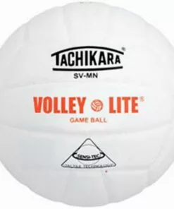 Tachikara SV-MN Volley-Lite Training Volleyball, WHITE
